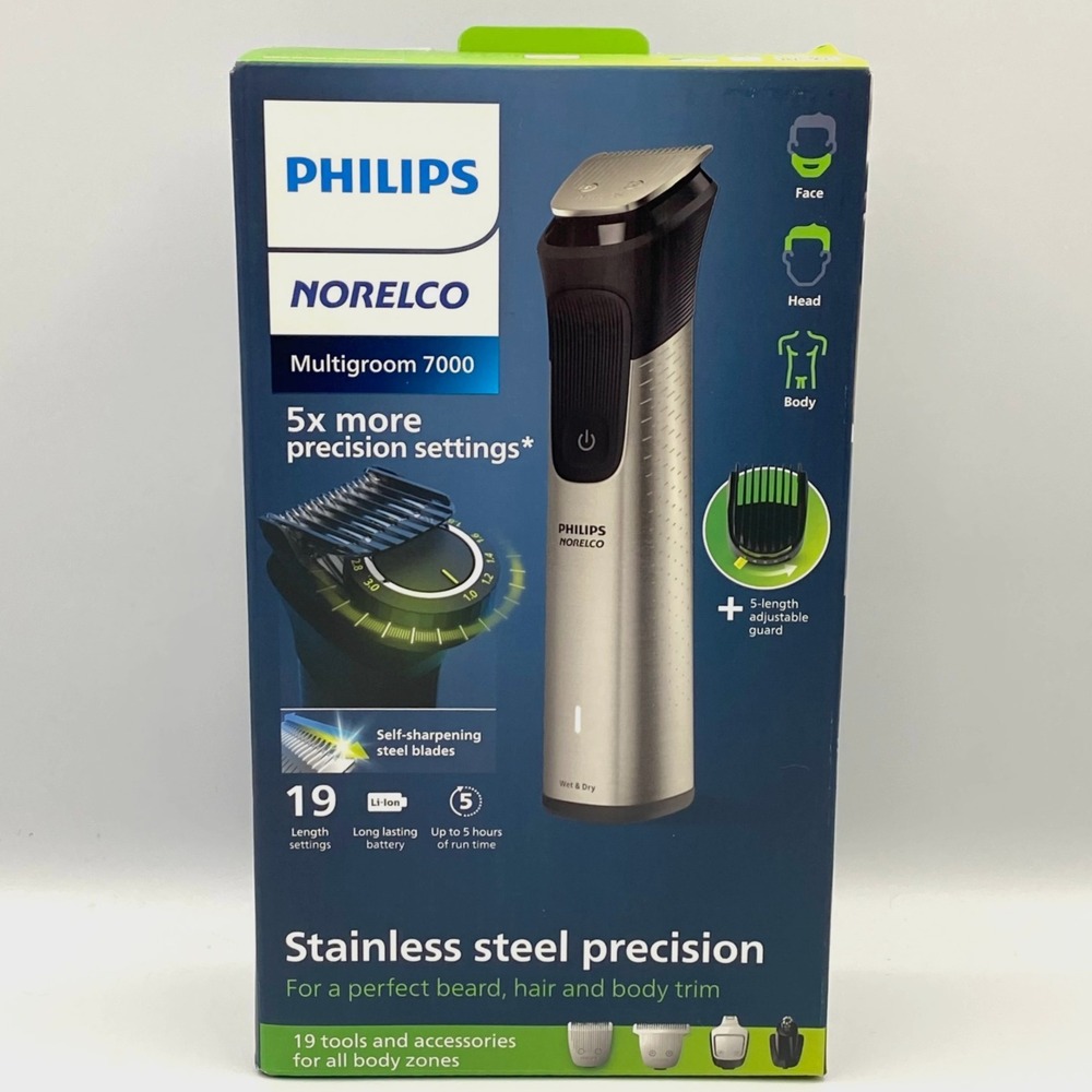 NEW Philips Norelco Series 7000 Multigroom Men's Rechargeable Electric Trimmer